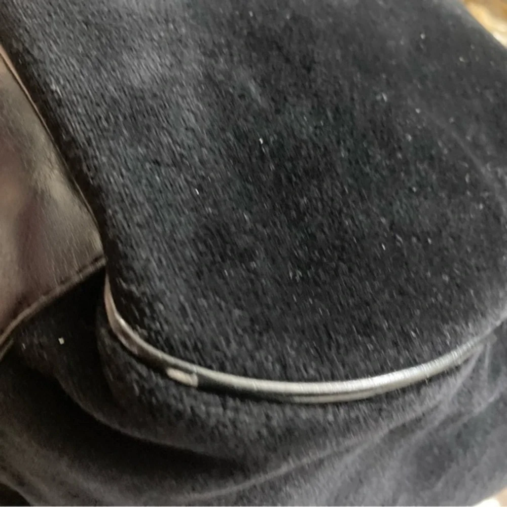 Juicy couture y2k vintage velour black laptop messenger bag rare